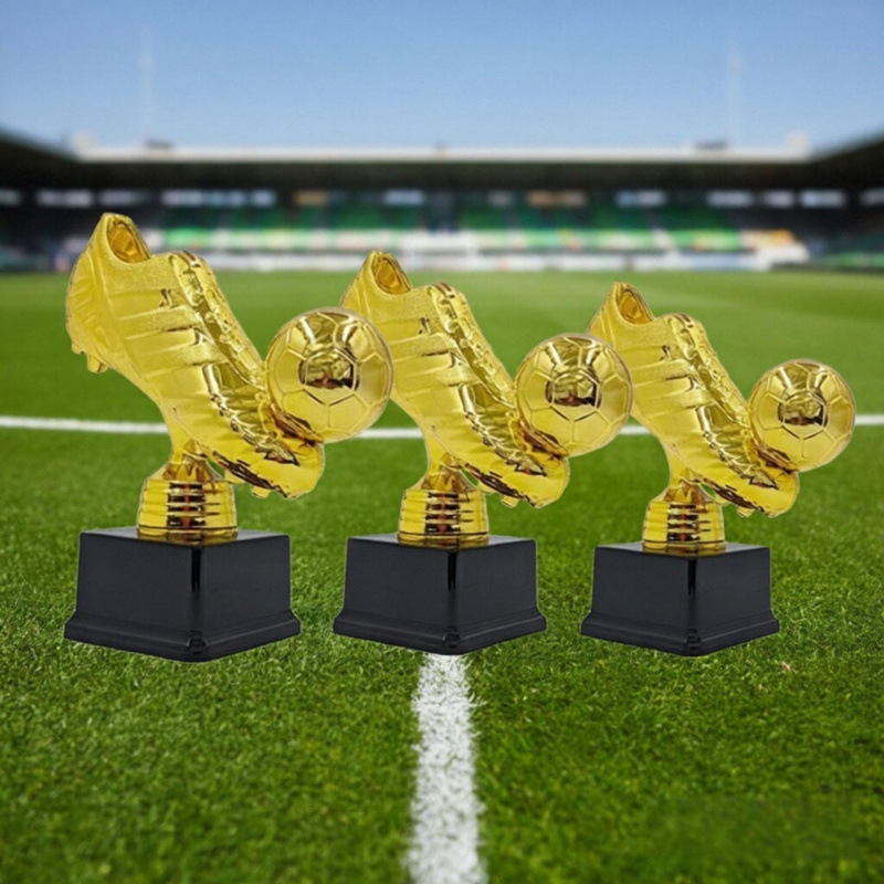 Bota de oro de venta transfronteriza trofeo de fútbol recuerdos escolares trofeos de fans creativos trofeos de resina de Copa del Mundo