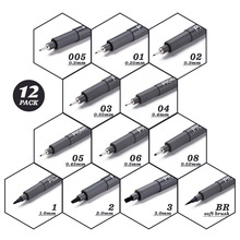 跨境亚马逊针管勾线笔手绘美术绘画设计动漫勾线绘画笔绘图套装