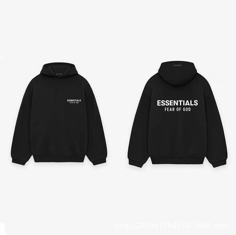 Cross-Border 25Ss24Fw Hooded Sweatshirt Essentials Trendy Brand Hoodie Hoodie with 3D Silicone Print Cross-Border 25Ss24Fw Hooded Sweatshirt Essentials Trendy Brand Hoodie Hoodie with 3D Silicone Print