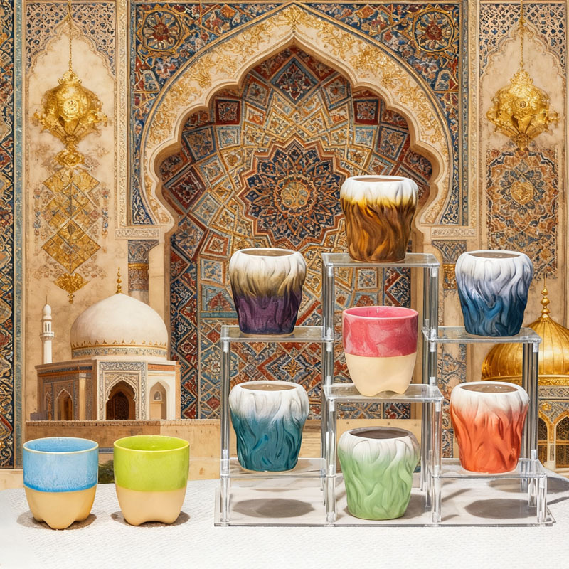 New Kiln-Turned Middle Eastern Small Cup Kung Fu Tea Bowl Ceramic Tea Cup Cross-Border Hot Selling Espresso Cup Stoneware Cup