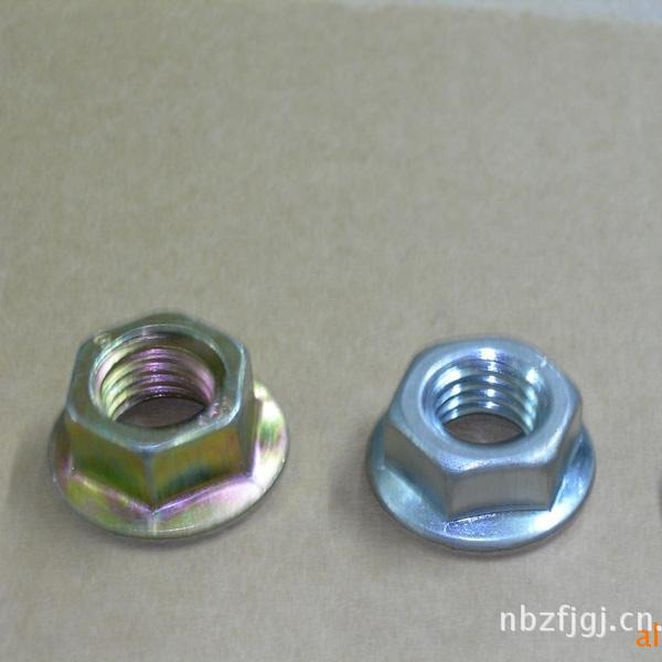 螺母 GB6177六角法兰面螺母M14 镀锌六角螺母 4.8级 8.8级