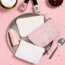 亮片零钱包时尚女INS风旅行收纳包精致高级感便携洋气手拿洗漱包