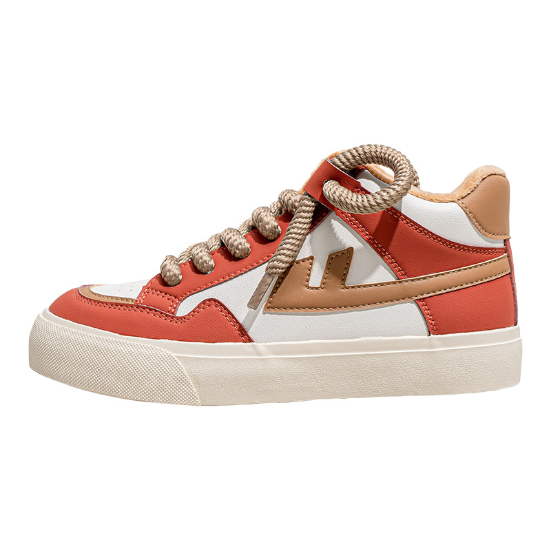Retirada de color sólido, zapatos de skate de mujer altos y delgados, zapatos casuales de un pie, zapatos de limpieza de almacenamiento.