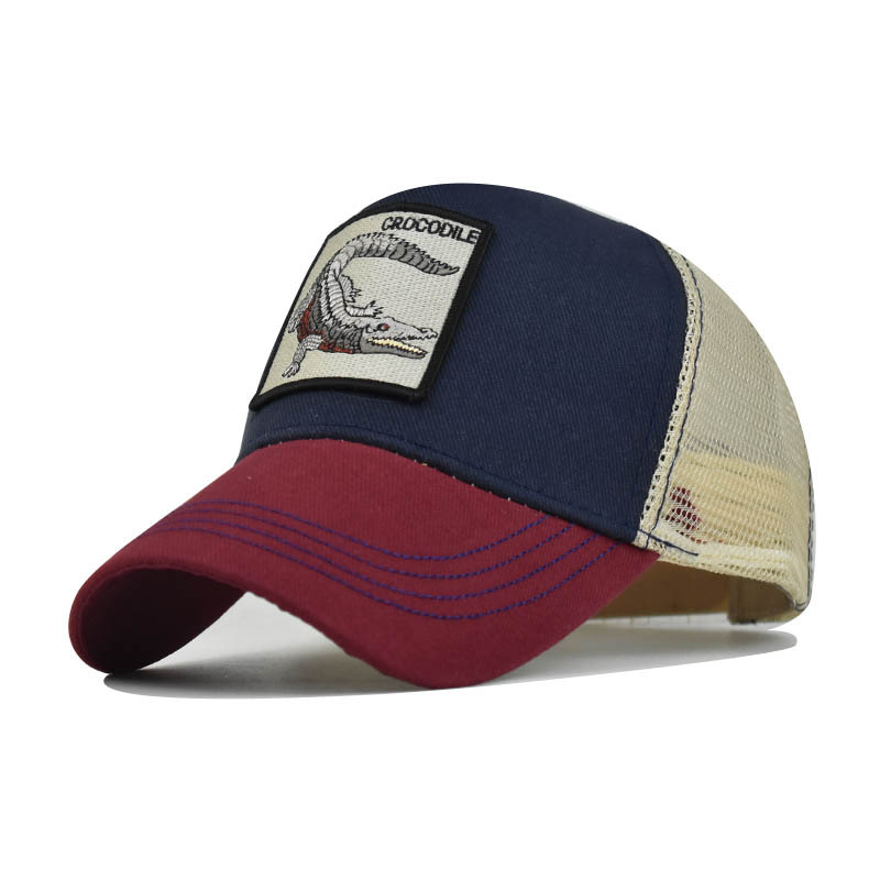 Vyšívaná zvířecí bavlněná síťovaná čepice Dámská baseballová čepice Pánská outdoorová sportovní čepice Kachní čepice_voghion.com