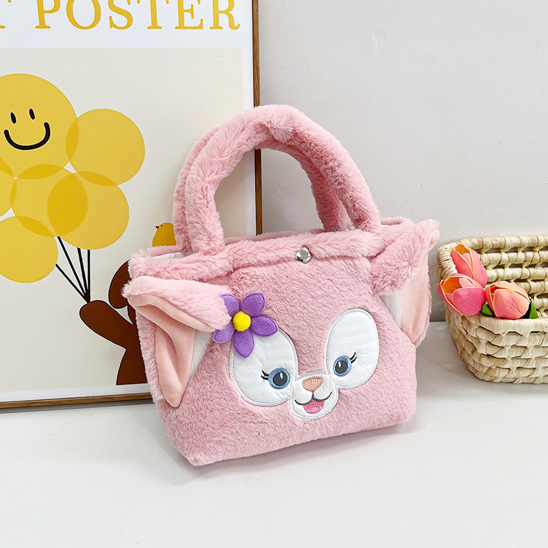 2023 nuevo bolso de peluche bolso de hombro de niña de dibujos animados bolso de hombro de chicas