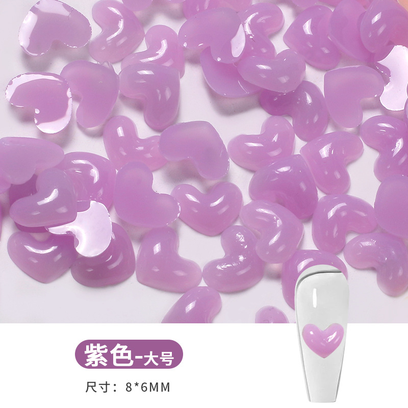 Nuevo amor perforación de uñas resina dulce perforación de uñas dulces perforación de uñas joyería perforación de uñas