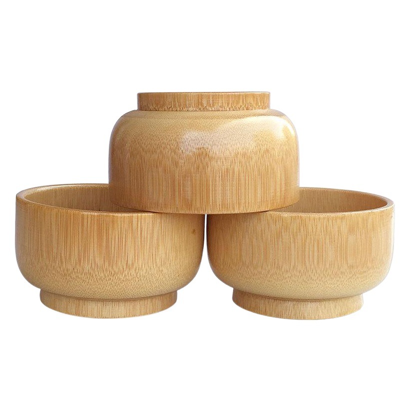 Los fabricantes dirigen para el cuenco de bambú de los niños creativos tazón de madera de protección del medio ambiente anti-derrame niños aprenden a comer tazón al por mayor gran descuento