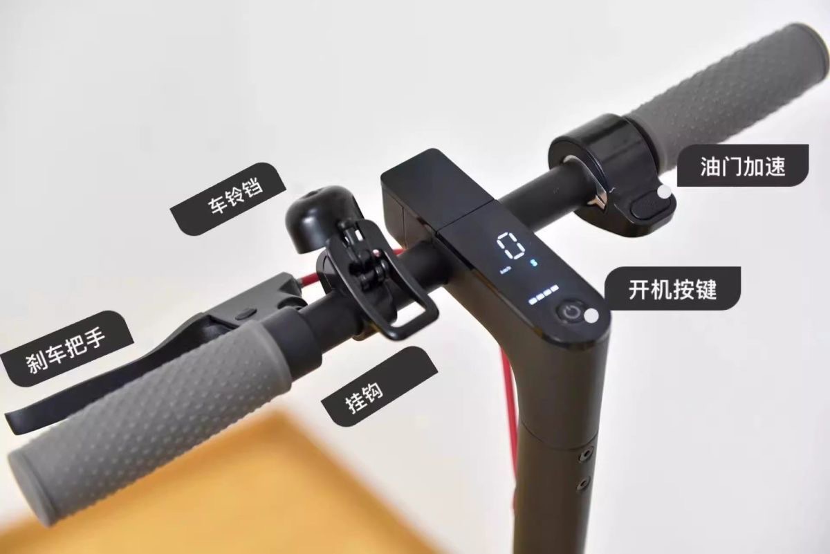 New electric scooter with lithium battery, foldable and portable, for adults and teenagers, two-wheeled mobility vehicle with honeycomb anti-explosion tires