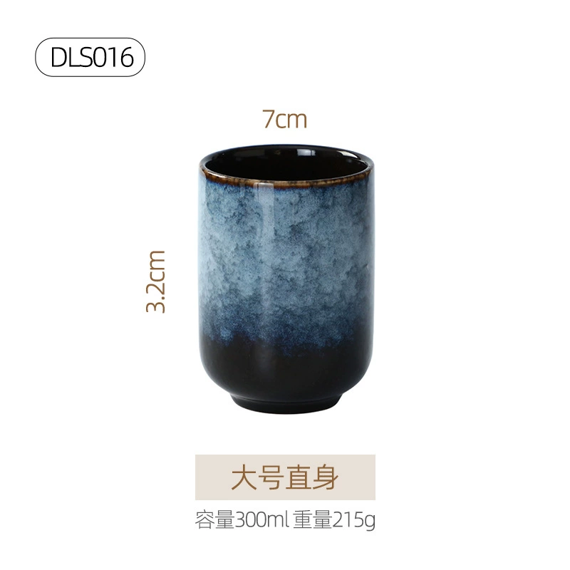 Ceramic tableware set, Japanese retro marble glaze, premium light-luxury design