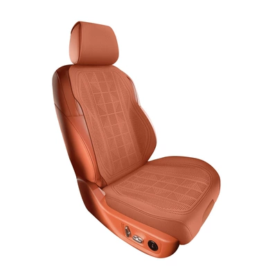 Seat Cushion, High-End Seat | Four Seasons Pad - vibrant-orange-single-seat-square-cushion-backrest-suede