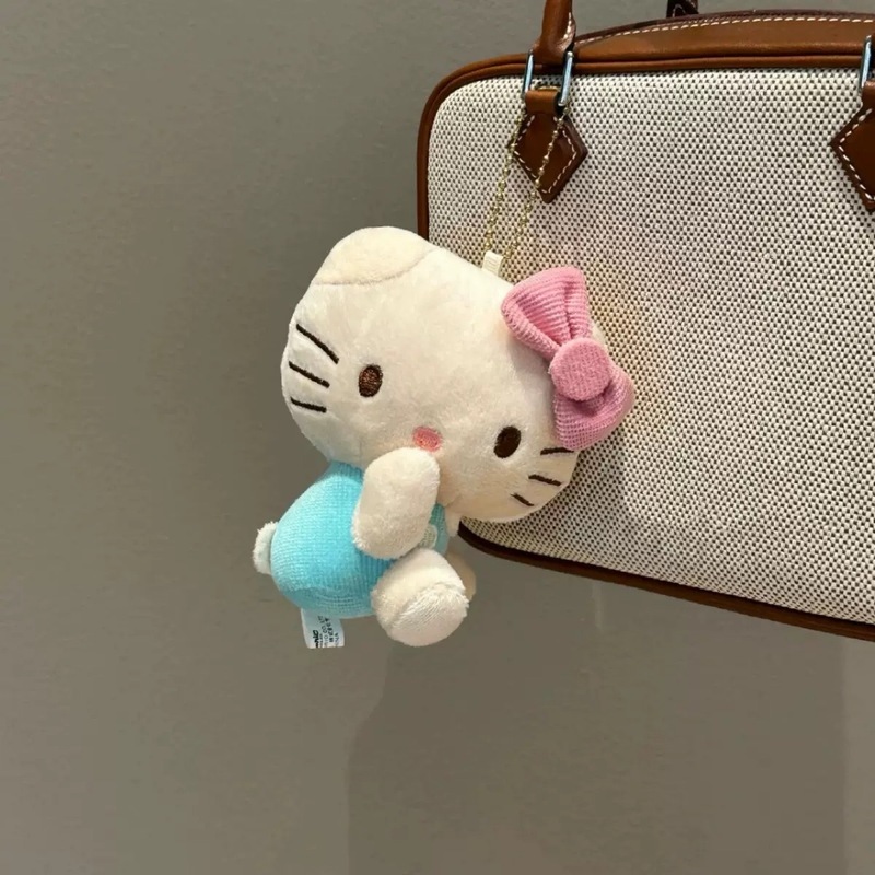 薄荷曼波中古可爱公仔挂件侧坐凯蒂猫钥匙扣包挂饰毛绒|undefined