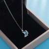 Chain stainless steel, pendant, necklace, does not fade, moonstone, Korean style, simple and elegant design, Birthday gift