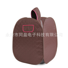 源头工厂汗蒸箱家用蒸汽桑拿浴箱蓝色汗蒸房单人折叠便携桑拿房