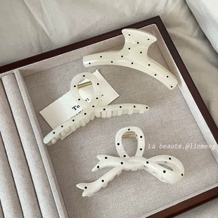 Заколка для волос Japanese cute crab, в горошек или с крупным крестом, лёгкая 10 г