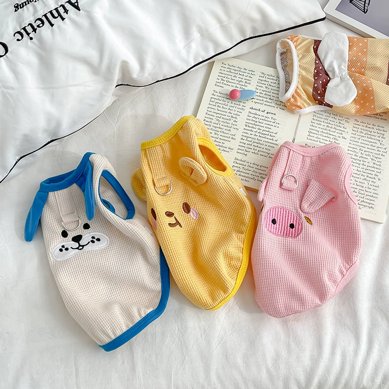 D-образное кольцо для домашних животных жилет одежда собаки кошки превращаются в одежду весной и летом