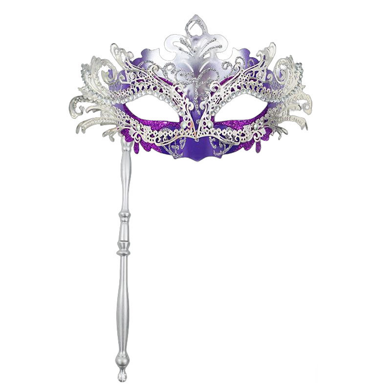 Ventas transfronterizas de metal con diamantes de cola de fiona desmontable varilla romana de mano máscara de mitad de cara juegos de cine y televisión props de interés
