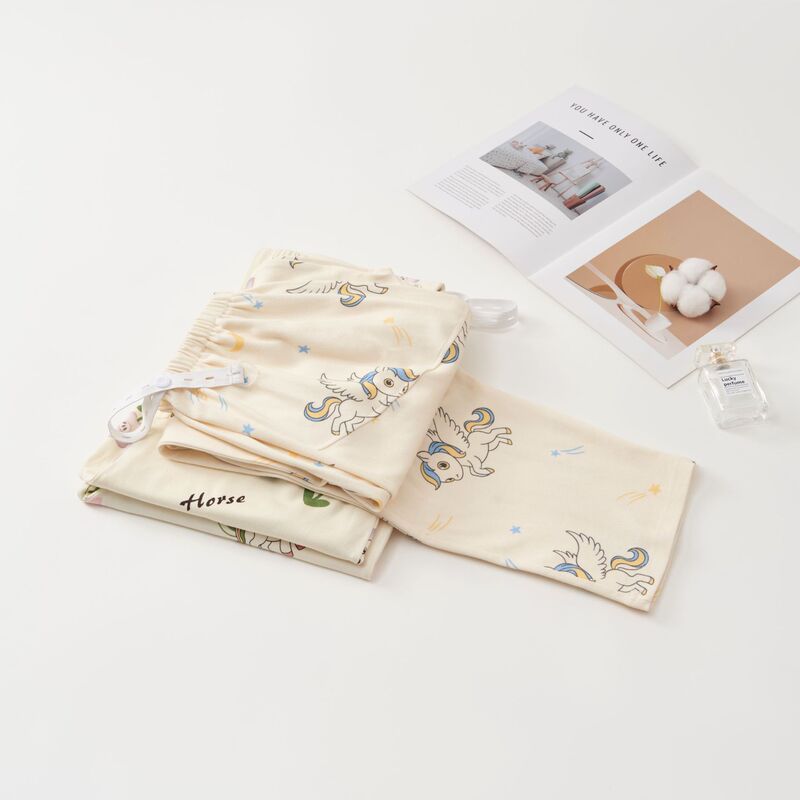 Maternity Sleep Pants for Spring and Autumn, Cotton Material, Suitable for Pregnant and Postpartum Women, Adjustable Belly Support, Can Be Worn Outside as Loungewear