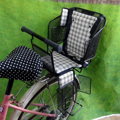 Child seat shed – Child Seat Rear-Mounted Mountain Bike - black-seat-pu-leather-1-shoulder-pad-default-item