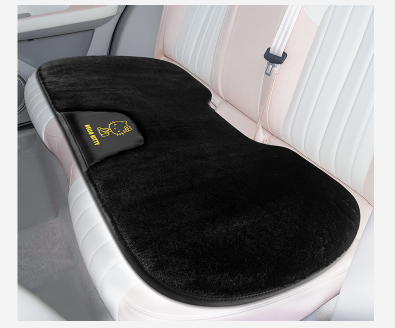 Car Plush Cushion Three-piece Winter Warm Cartoon Wool Cushion Car Cushion Thickened Cushion Fashionable Small Square Cushion
