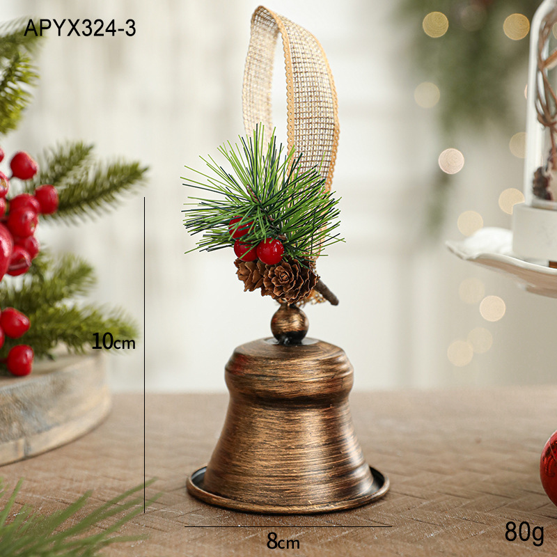 Nuevas campanas de Navidad, campanas de metal, adornos de Navidad, adornos de decoración, accesorios, pedidos, colgantes de campanas
