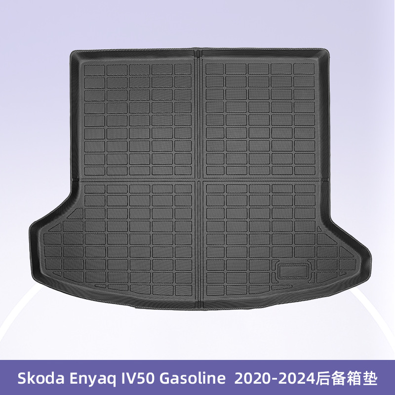 Europa es adecuado para Skoda EnyaqIV50 20 - 24 combustible 3D todo el tiempo TPE almohadilla de pie de automóvil