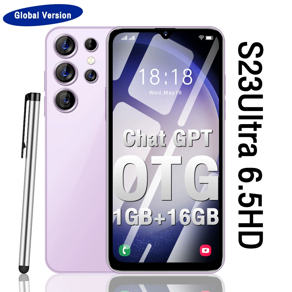 Смартфон S23ultra 5G, 6.5-дюймовый HD+ дисплей, 2+16 ГБ, MTK6580A, аккумулятор 3250 мАч