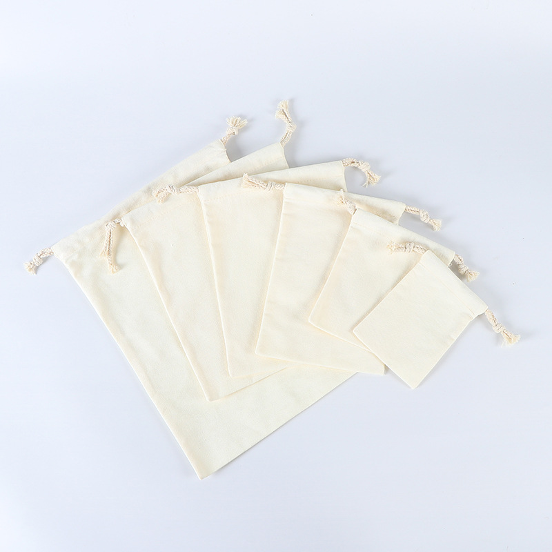 Bolsa de lona con cordón, bolsa de algodón, bolsa de lona en blanco, bolsa de almacenamiento, bolsa de regalo, bolsa con logotipo personalizado, bolsa de regalo