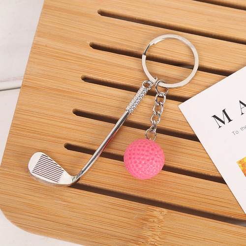 Simulation golf keychain bag pendant mini sports activity supplies ball keychain wholesale foreign trade
