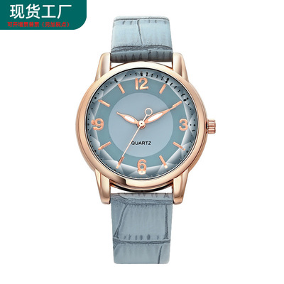Cross border supply quartz lady watch Double color Dial Belt watch originality watch Manufactor wholesale