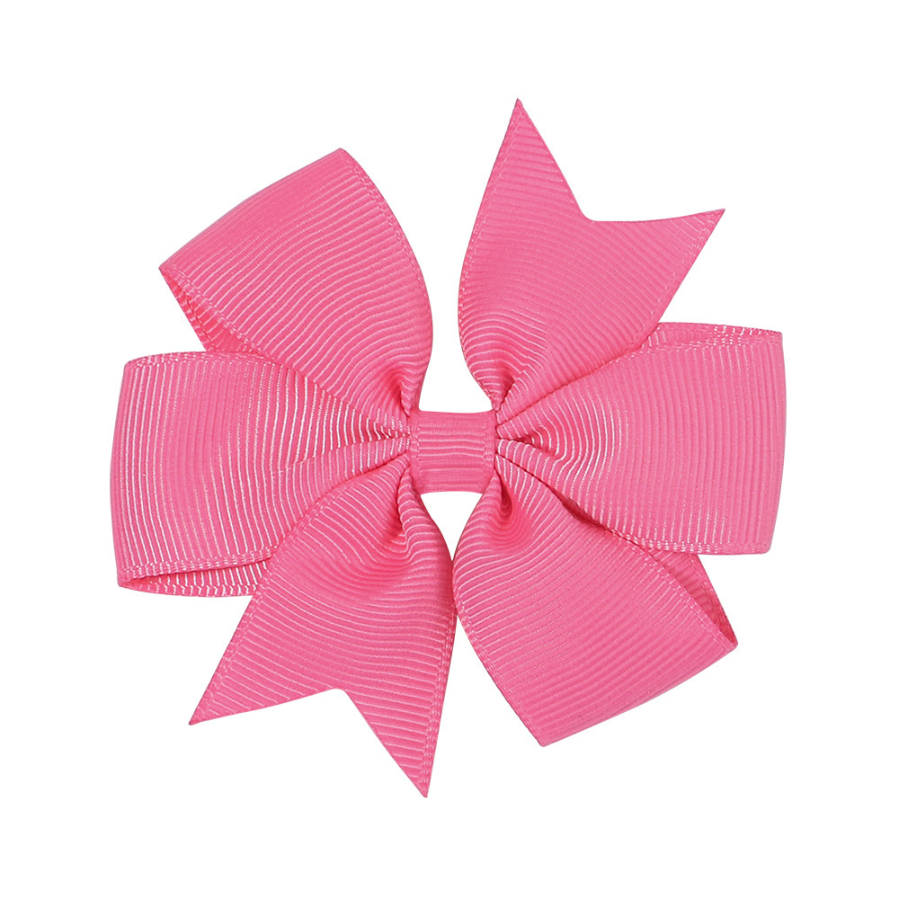 Transfronterizos Europa y América Amazon hecha a mano burbuja de flores para niños cola de golondrina en V ribbed cinta arco clip para el pelo image 19