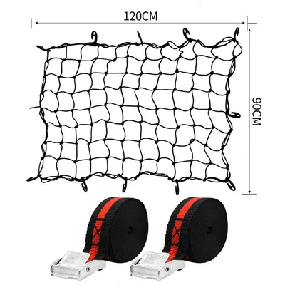 Trailer rope/net/strap luggage rack straps, cargo tension - 12090cm-luggage-net-2-straps