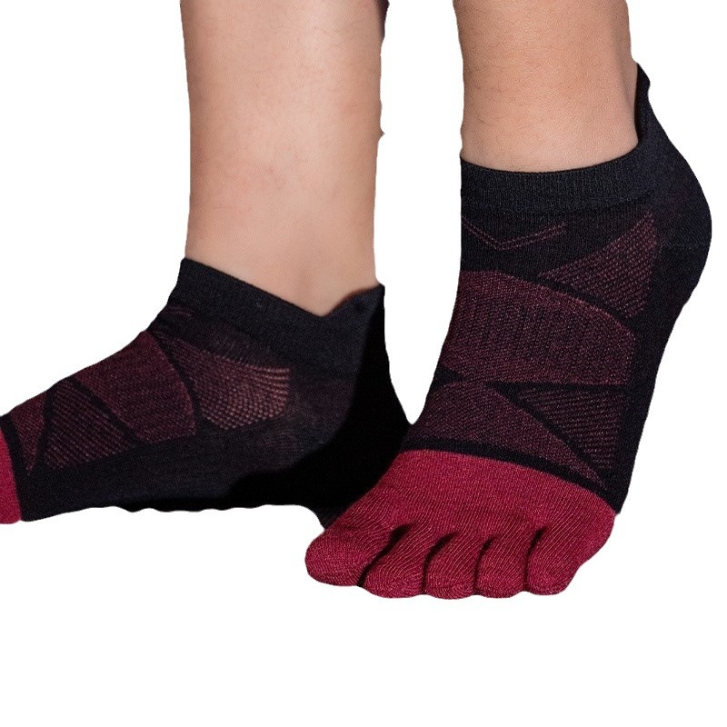Jingzheng calcetines de cinco dedos Otoño e Invierno algodón deportivo antideslizante Cómodos calcetines de Punta corta transfronteriza e-commerce exclusivo