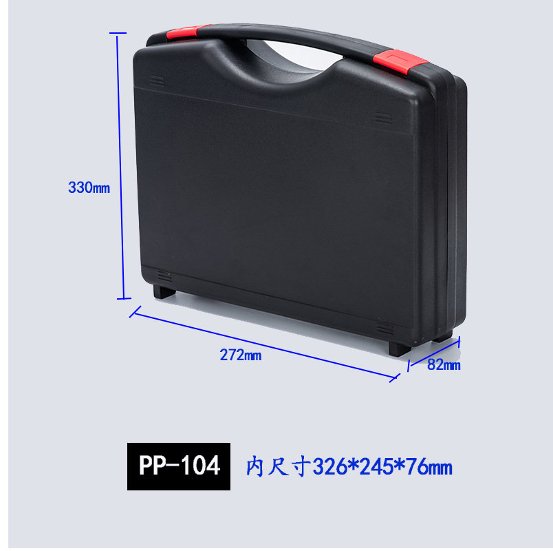 Caja de herramientas de hardware PP Caja de protección de instrumentos ABS Caja de embalaje de plástico general para dispositivos electrónicos de fotografía