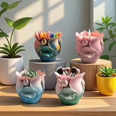 楽信香薰石膏キャンドルカップ香薰石キャンドル容器蓮雅韻ディフューザーストーン装飾品香料