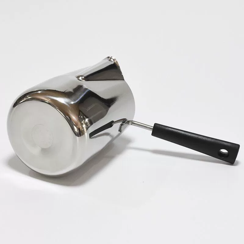 Handle stainless steel, candle, handmade, 350 ml