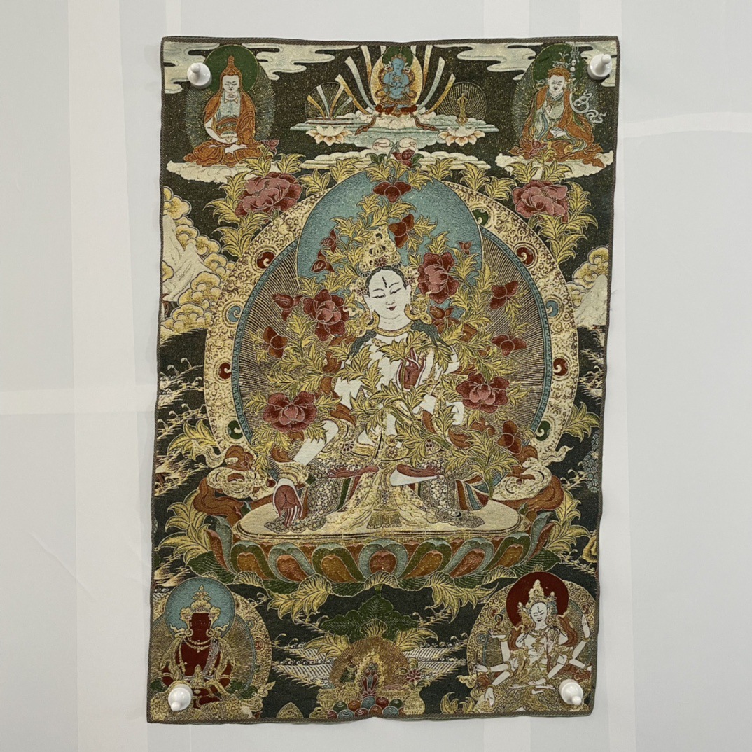 관음보살을 수 놓은 탕카 (125267)