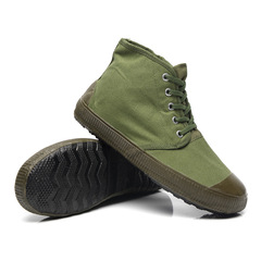 Factory Direct Sales High-Cut Farm Work Safety Shoes Yellow Ball Shoes Green Laojielao Shoes Rubber Sole Durable Outdoor Construction Work Shoes