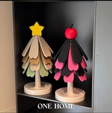 高級感聖誕小樹隔熱墊創意防燙硅膠桌墊一棵樹杯墊鍋墊耐高溫墊子