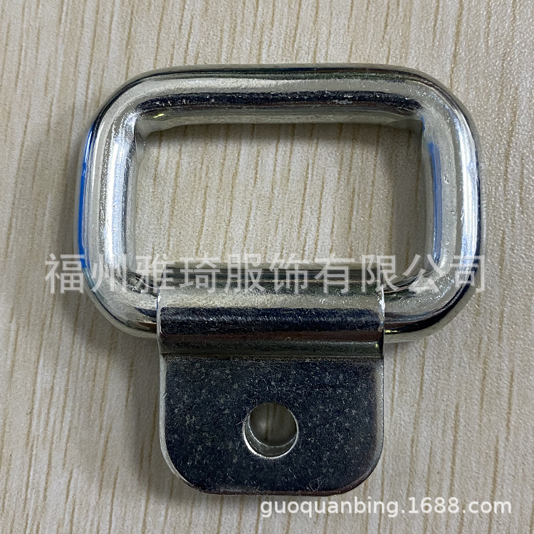 服饰箱包五金背带配件织带夹调节夹铁 半圆扣D形环金属电镀织带扣