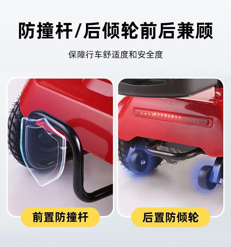 Electric Four-Wheeler for the Elderly, Household Dual-Seater Mobility Scooter for Disabled People, Foldable Small Electric Vehicle