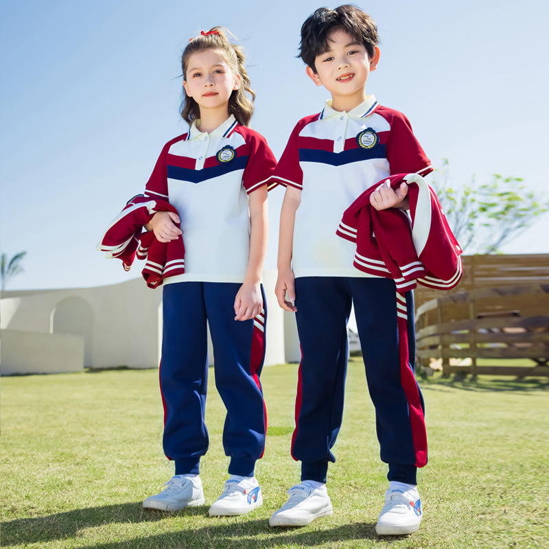 幼儿园园服春秋夏季英伦学院风儿童班服小学生校服秋季运动服套装|undefined