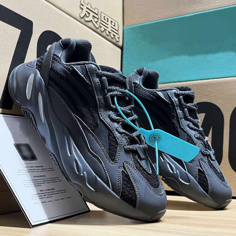 700V2 zapatos de coco para hombres, cenizas volcánicas, zapatos reflectores, zapatos casuales de moda, zapatos casuales para mujeres.