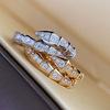 High-end small design platinum wedding ring, light luxury style, diamond encrusted, trend of season, platinum 750 sample, on index finger