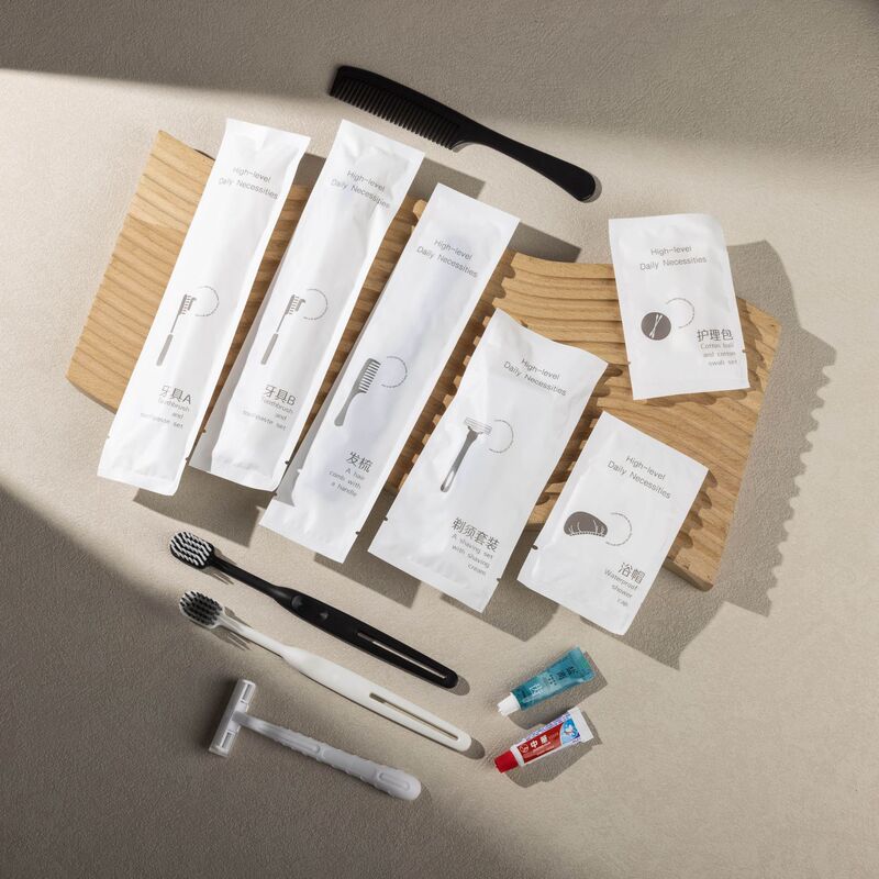 Hotel and B&B Disposable Toiletries Set Toothbrush with Toothpaste Disposable Toothbrush Soft Bristles Wide Head Hotel