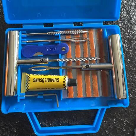 Car Tire Repair Tool Set, Vacuum Tire, Motorcycle Electric Vehicle Rubber Strip, Quick Glue Liquid, Vehicle Emergency Equipment