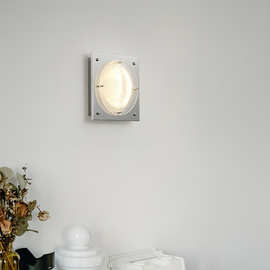 北欧奶油风LED壁灯后现代简约背景墙灯玄关入户过道灯卧室床头灯