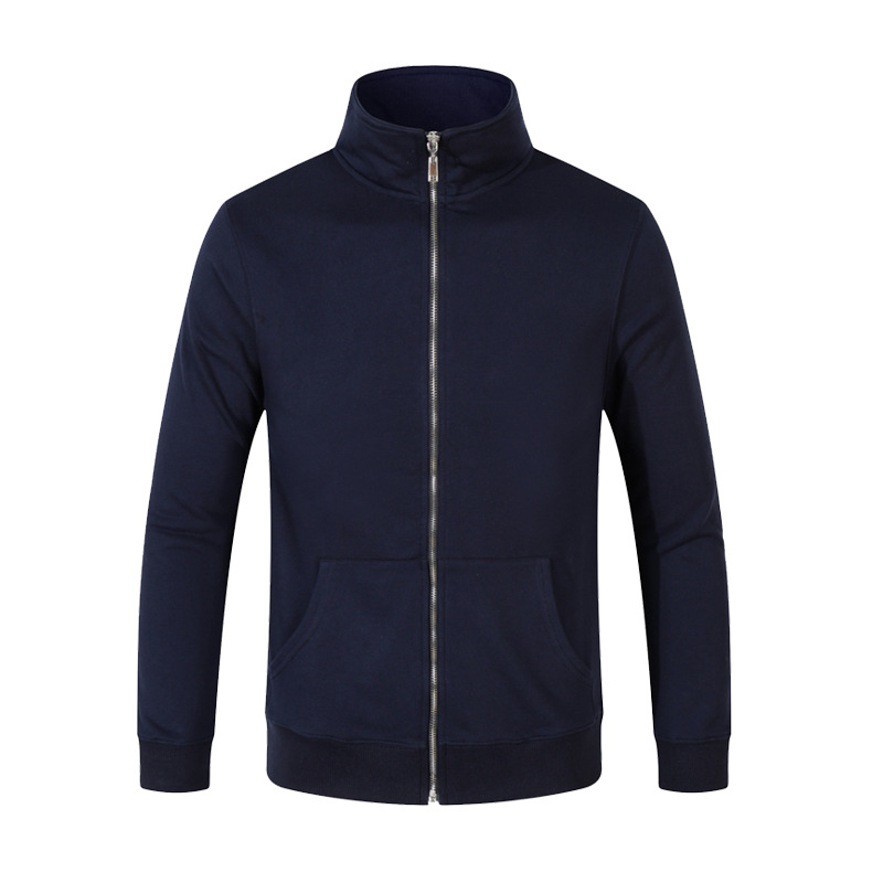 Men's & Women's 300g Cotton Fleece Zip-Up Hoodie - Unisex Casual Pullover With Side Pockets (Black, White, Gray, Navy, Blue, Red, Yellow)_viptrois.com