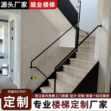 玻璃扶手护栏别墅高档轻奢现代玻璃栏杆家用别墅复式楼网红玻璃