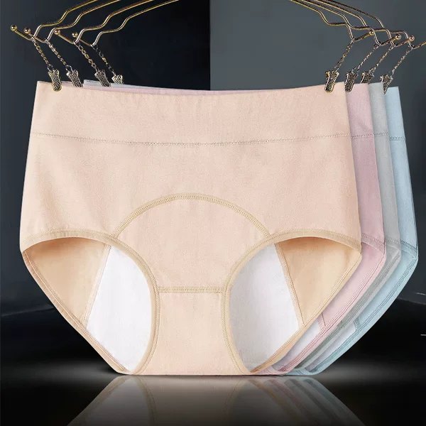 Cotton High Waist Physiological Underwear Cotton Menstrual Anti-side Leakage Physiological Pants Menstrual Anti-leakage Physiological Pants