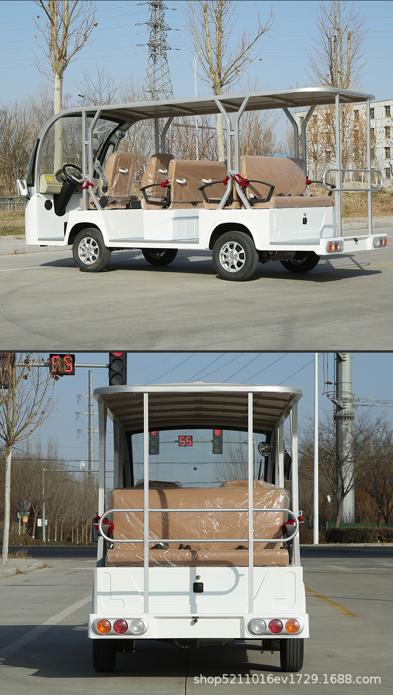 Electric Four-Wheel Sightseeing Vehicles in Scenic Areas, Shuttle Buses, Golf Carts, Campus Property Security Electric Four-Wheel Patrol Vehicles